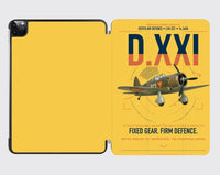 Thumbnail for Fokker D.XXI — Dutch LVA aircraft 221 design on yellow ipad tablet case