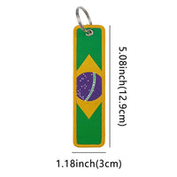 Thumbnail for Brazil Flag Key Chain - view 3