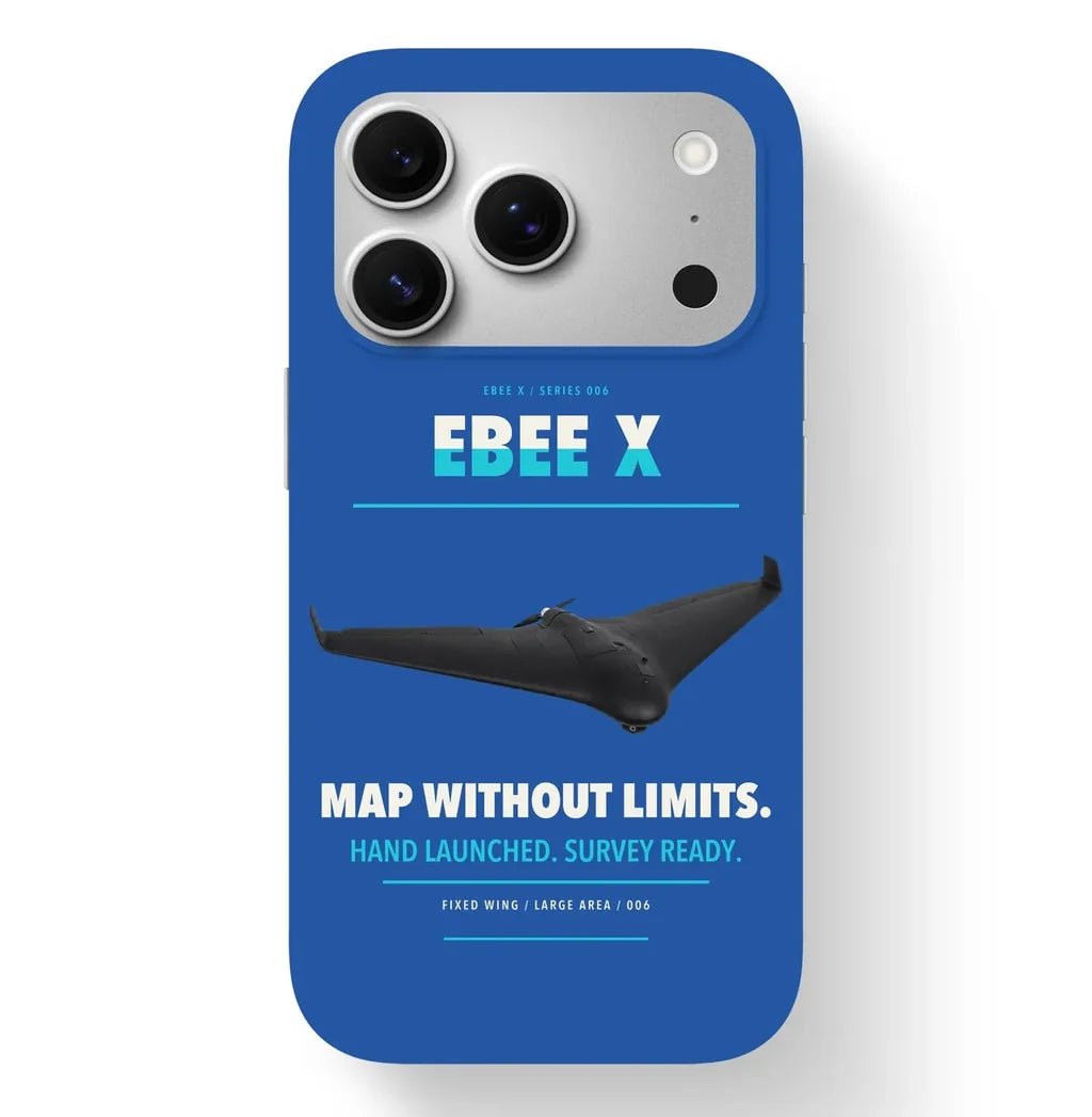 AgEagle eBee X Case design on blue iphone case