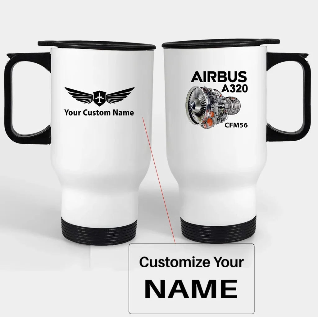 Customisable Airbus A320 Travel Mug - view 3