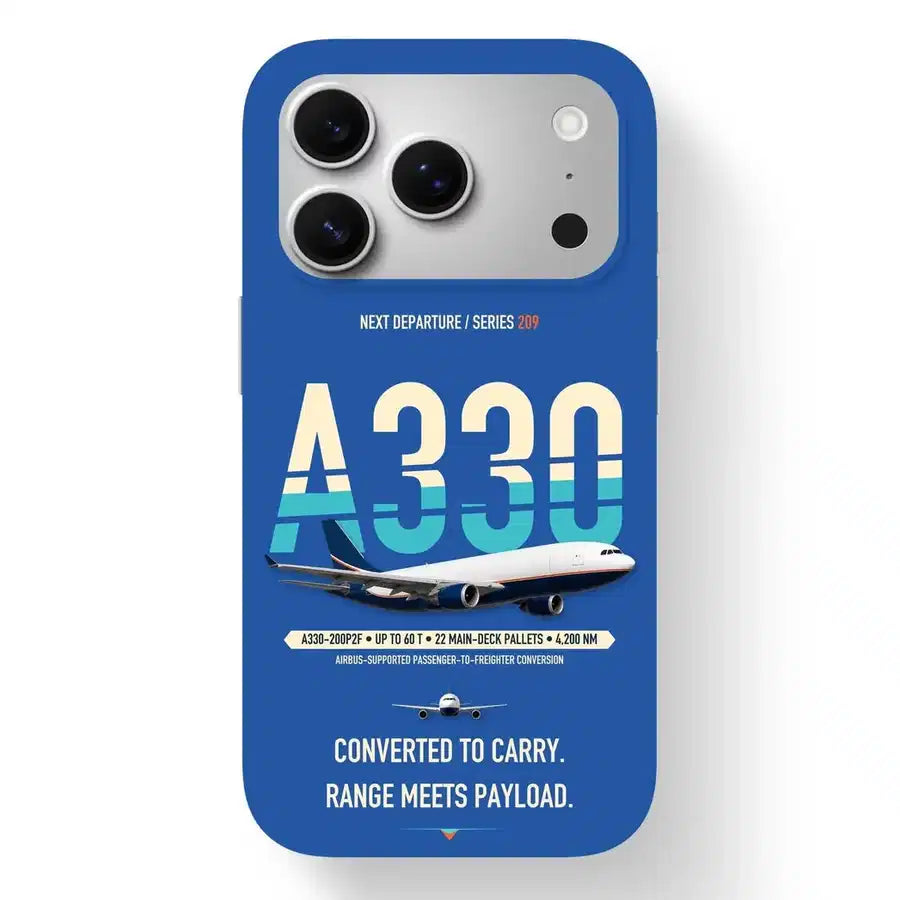 Airbus A330-200P2F Case design on blue iphone case