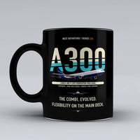 Thumbnail for A300C4-600 Mug design on black airbus