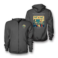 Thumbnail for VINTAGE G4469 - The Last Piston Schedule - Premium Zipped Hoodie design on darkgray