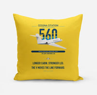 Thumbnail for Cessna Citation 560 - Citation V design on yellow pillow