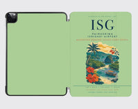 Thumbnail for Painushima Ishigaki Airport (ISG) design on light green ipad tablet case
