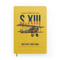 Thumbnail for SPAD S.XIII C.1 design on yellow notebook