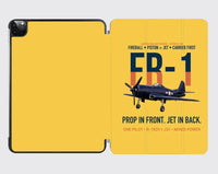 Thumbnail for FR-1 Fireball Prop in Front Jet in Back design on yellow ipad tablet case