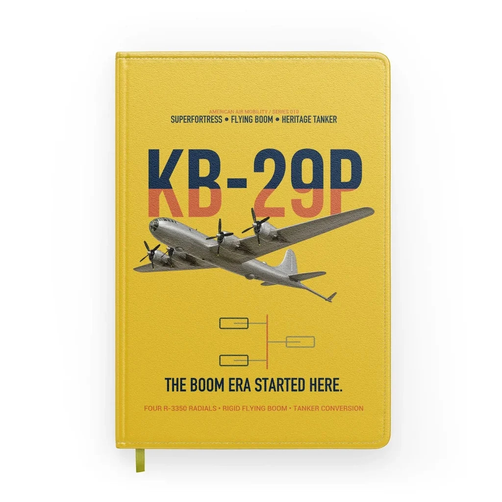 KB-29P SUPERFORTRESS design on yellow notebook