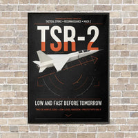 Thumbnail for BAC TSR-2 vertical canvas print - framed - black background