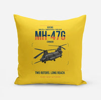 Thumbnail for Boeing MH-47G Chinook design on yellow pillow