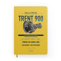Thumbnail for TRENT 900 design on yellow notebook