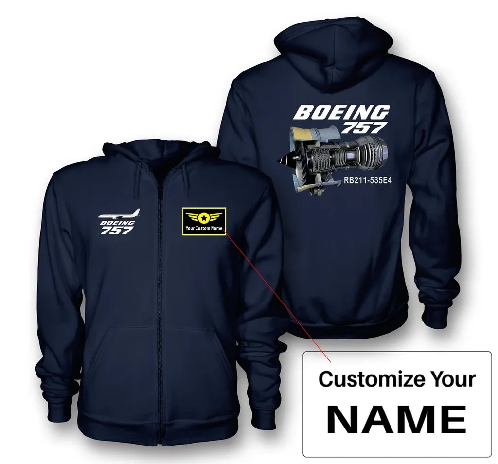 Customisable Boeing 757 Hoodie - view 3