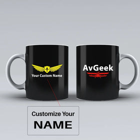 Avgeek Ceramic White Mugs