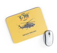 Thumbnail for Sikorsky S-70i FIREHAWK design on yellow rectangle mouse pad