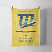 Thumbnail for Boeing 777-200LR design on yellow towel