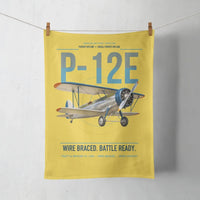 Thumbnail for Boeing P-12E design on yellow towel
