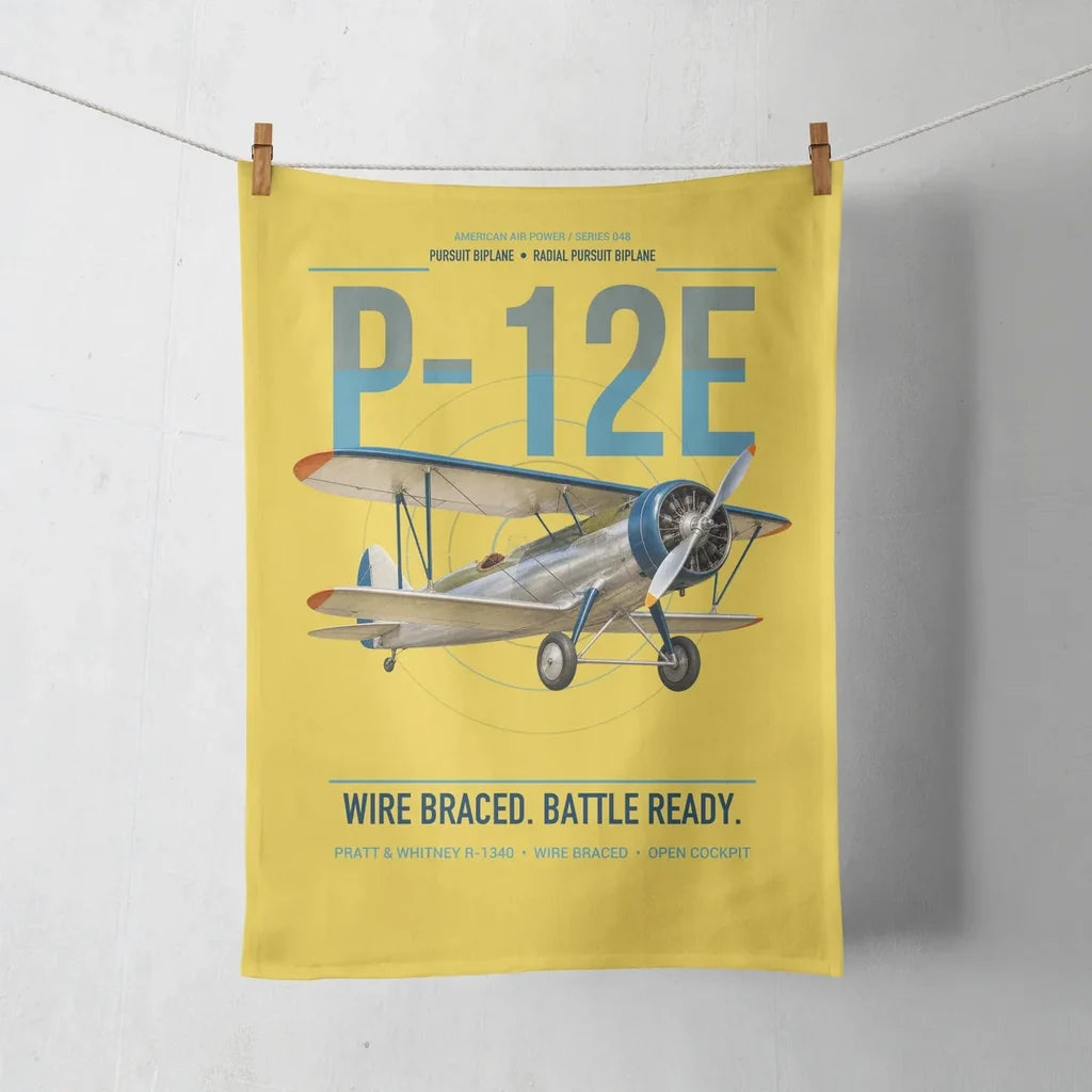Boeing P-12E design on yellow towel