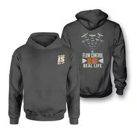 Thumbnail for SIGNAL 285 - Flow Control Is Real Life - Double-Side Hoodie design on dark gray double side hoodie
