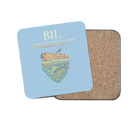 Thumbnail for Billings Logan International Airport BIL Coaster 1-Piece - Light Blue