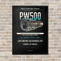 Thumbnail for PW500 vertical canvas print - framed - black background