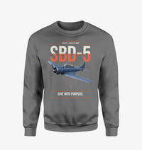 Thumbnail for SBD-5 Dauntless design on gray sweatshirt