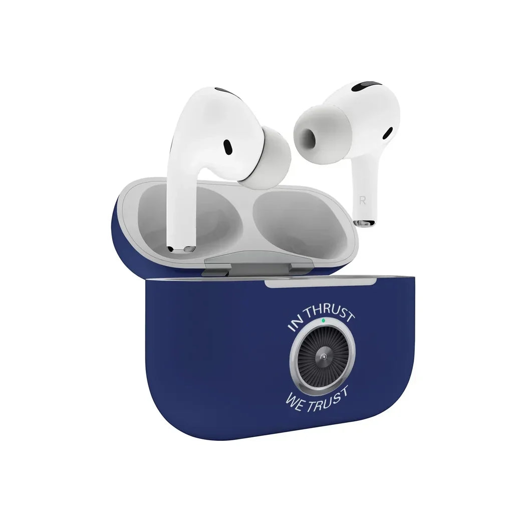 In Thrust We Trust AirPods Pro plastic case - Dark Blue