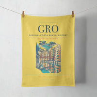 Thumbnail for Girona–Costa Brava Airport (GRO) design on yellow towel