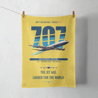 Thumbnail for Boeing 707-320C design on yellow towel