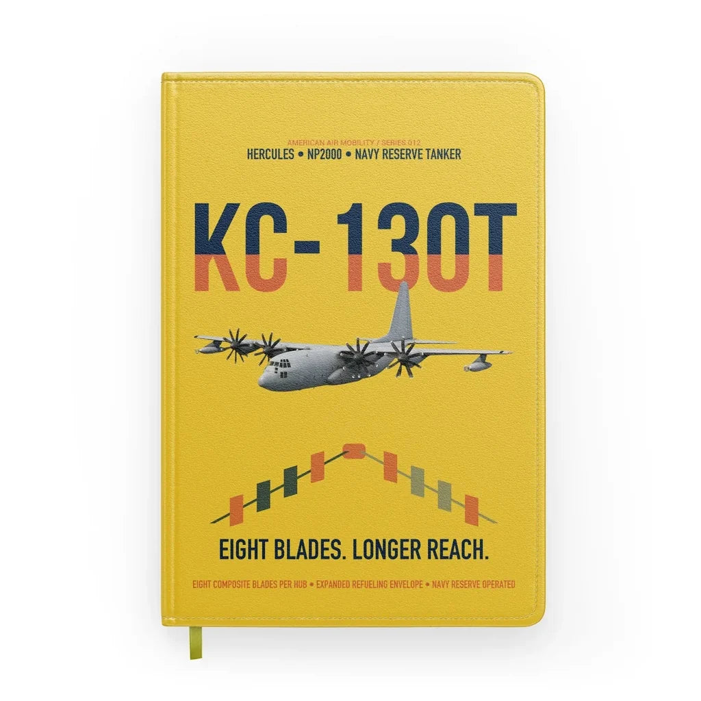 KC-130T NP2000 design on yellow notebook