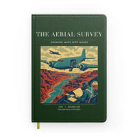 Thumbnail for VINTAGE G4031 - The Aerial Survey - Designed Notebooks design on darkgreen