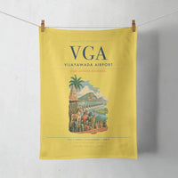 Thumbnail for Vijayawada Airport (VGA) design on yellow towel