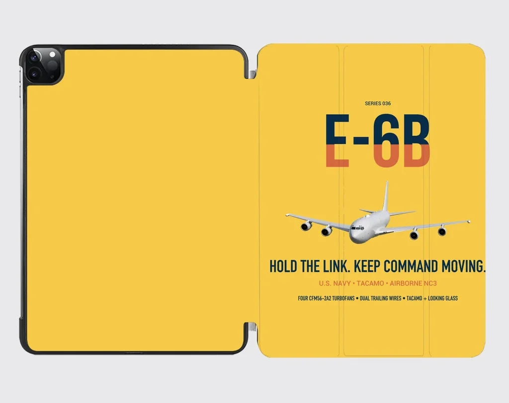 E-6B Mercury design on yellow ipad tablet case