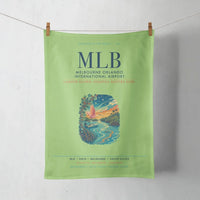 Thumbnail for Melbourne Orlando International Airport (MLB) design on light green towel