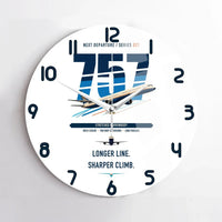 Thumbnail for Boeing 757-300 design on white no frame wall clock