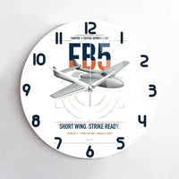 Thumbnail for de Havilland Vampire FB5 design on white no frame wall clock