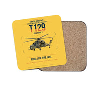 Thumbnail for Turkish Aerospace T129 ATAK Phase 2 design on yellow 1 piece coaster