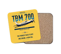 Thumbnail for Socata TBM 700 design on yellow 1 piece coaster