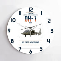 Thumbnail for Kawasaki OH-1 design on white no frame wall clock