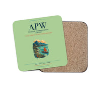 Thumbnail for Faleolo International Airport (APW) design on light green 1 piece coaster