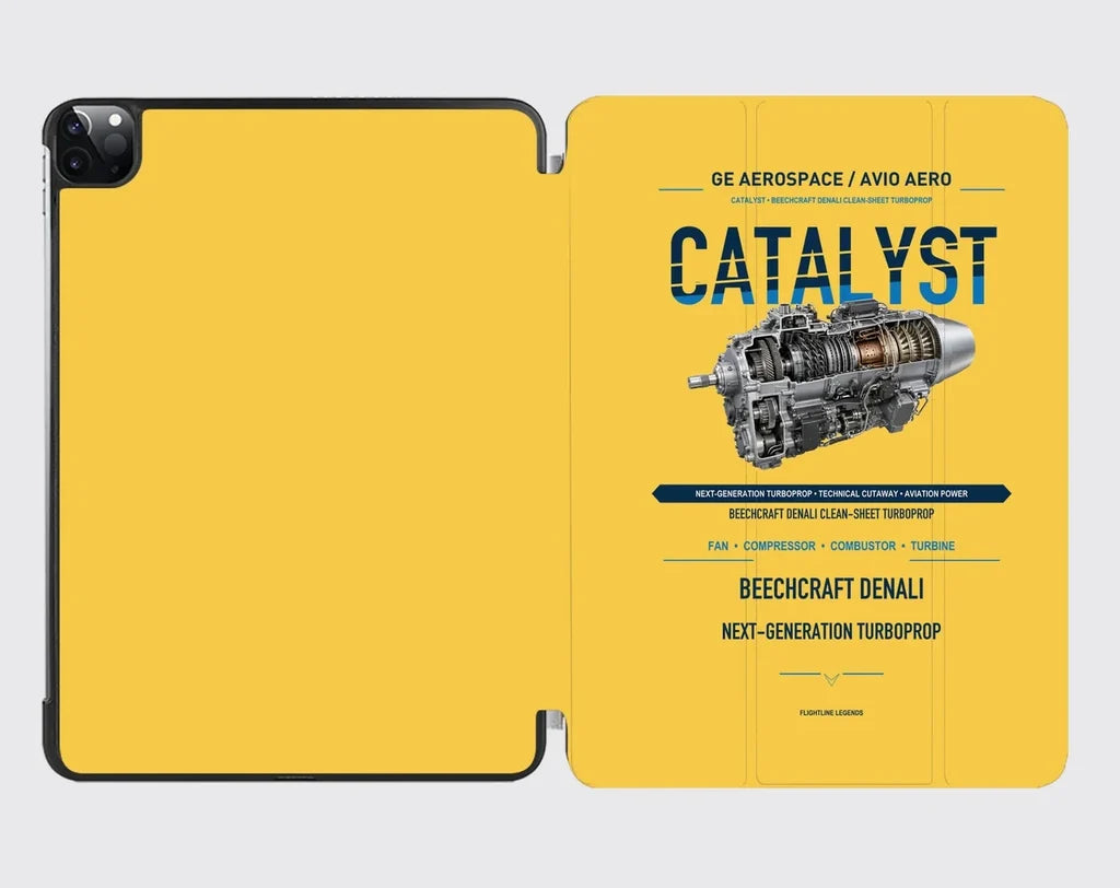 CATALYST design on yellow ipad tablet case