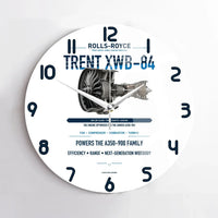 Thumbnail for TRENT XWB-84 design on white no frame wall clock