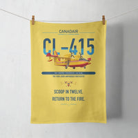 Thumbnail for Canadair CL-415 design on yellow towel