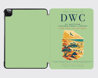 Thumbnail for Al Maktoum International Airport (DWC) design on light green ipad tablet case