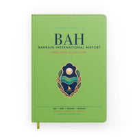 Thumbnail for Bahrain International Airport (BAH) design on light green notebook