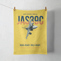Thumbnail for Saab JAS 39C Gripen design on yellow towel