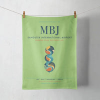Thumbnail for Sangster International Airport (MBJ) design on light green towel