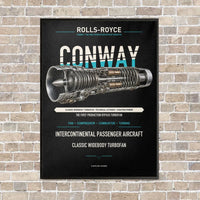 Thumbnail for CONWAY vertical canvas print - framed - black background
