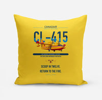 Thumbnail for Canadair CL-415 design on yellow pillow
