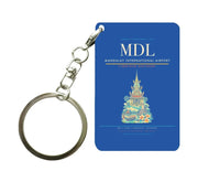 Thumbnail for Mandalay International Airport MDL Key Chain design on blue key chain