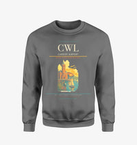 Thumbnail for Cardiff Airport (CWL) design on gray sweatshirt